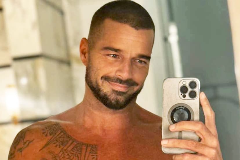 Ricky Martin Bares All in Steamy Shirtless Selfie, Foot Fetish Frenzy Continues
