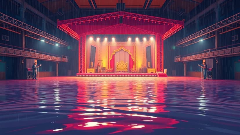 Rajkot Garbas Disrupted by Sudden Downpour