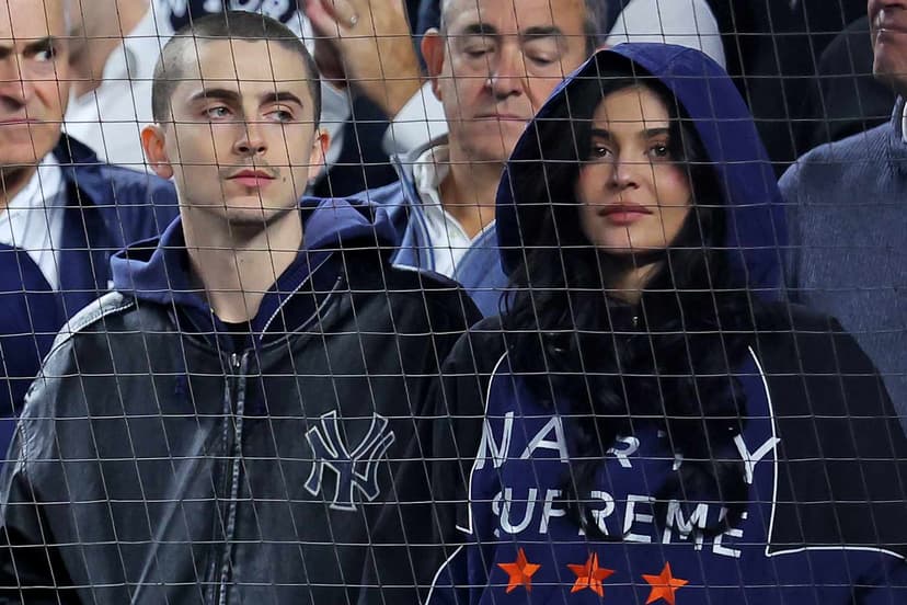 Jenner and Chalamet Coordinate Outfits for Yankees-Jays Showdown