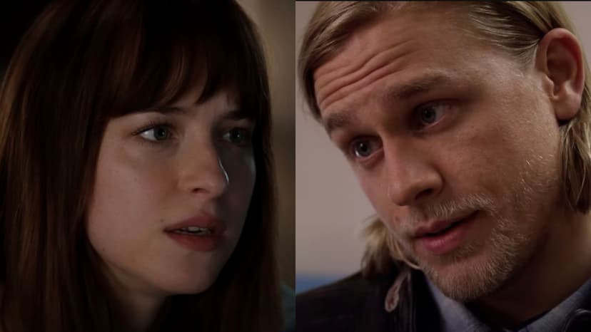 Dakota Johnson Playfully Confronts Charlie Hunnam Over Fifty Shades Role