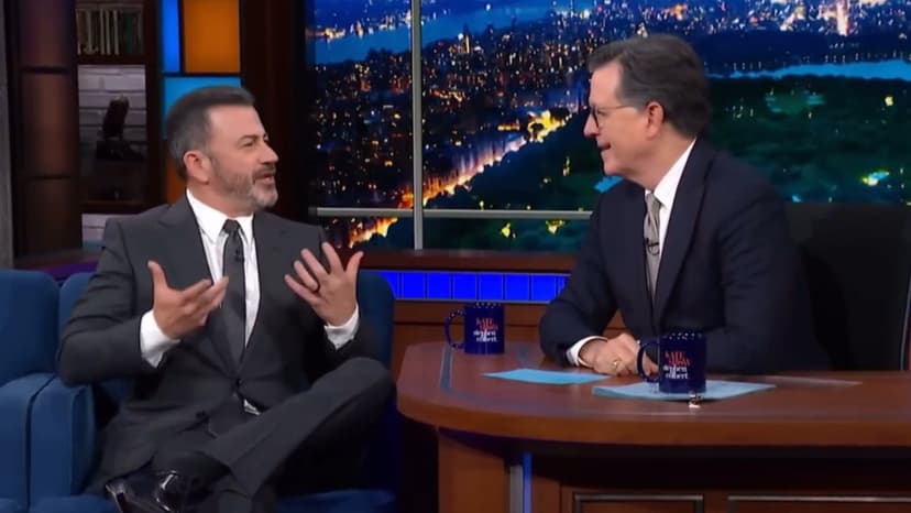 Late-Night Hosts Kimmel and Colbert Speak Out on Network Decisions