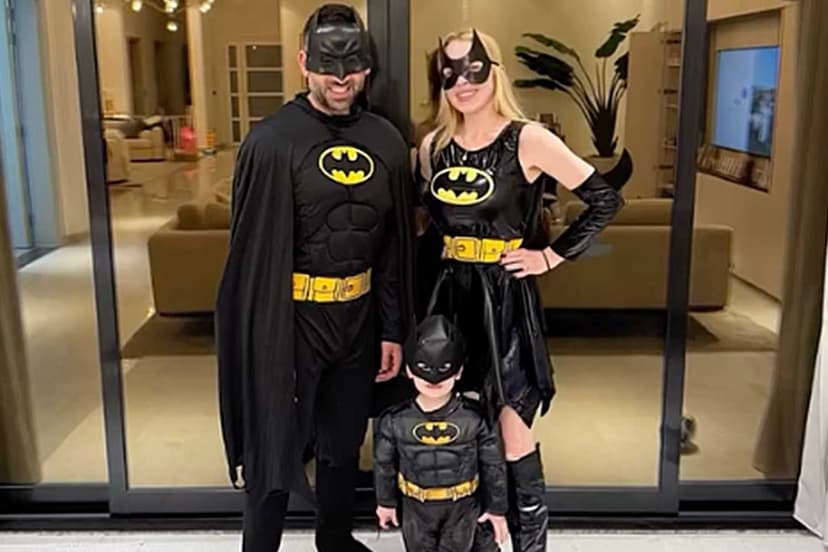 Lohan Family Dons Dynamic Bat-Inspired Costumes for Halloween