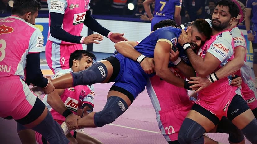 Jaipur Pink Panthers Stun Defending Champions Haryana Steelers in Thrilling Kabaddi Clash