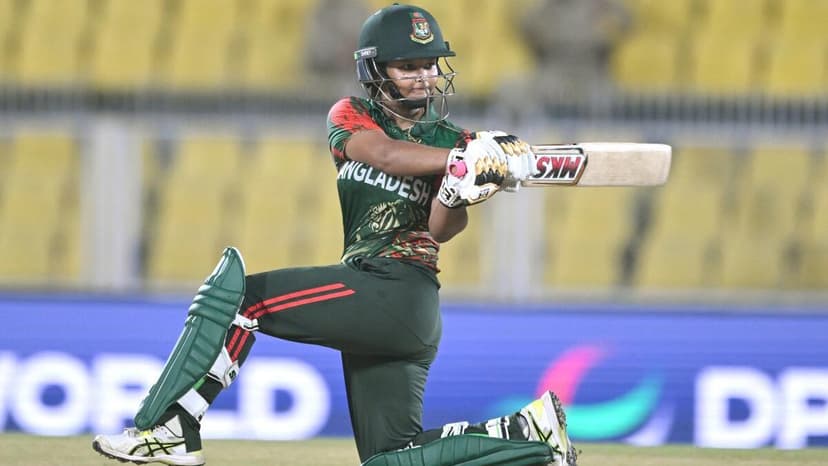 Bangladeshi Batter Sobhana Mostary Shines in World Cup Debut