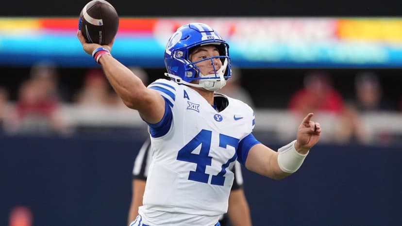 Freshman QB's Overtime Touchdown Lifts BYU to 33-27 Win Over Arizona