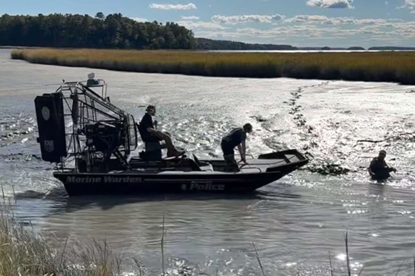 Daring Rescue Saves Man Trapped in Maquoit Bay Mud Flats