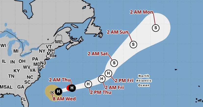 Hurricanes Imelda and Humberto Threaten Bermuda and East Coast