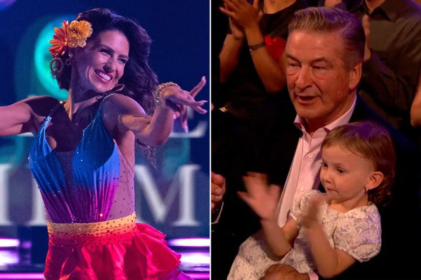 Hilaria Baldwin Dazzles on 'Dancing with the Stars' with Family Cheering Her On