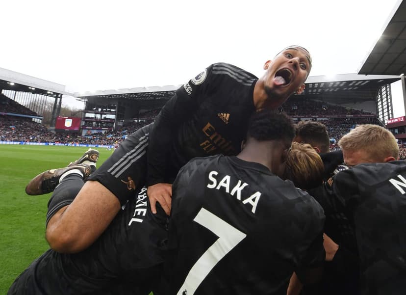 Arsenal's Saliba Celebrates Like a Fanatic: Defender's Unbridled Joy Steals the Spotlight
