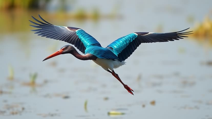 Anglesey Wetlands Dazzle with Rare Ibis Sightings
