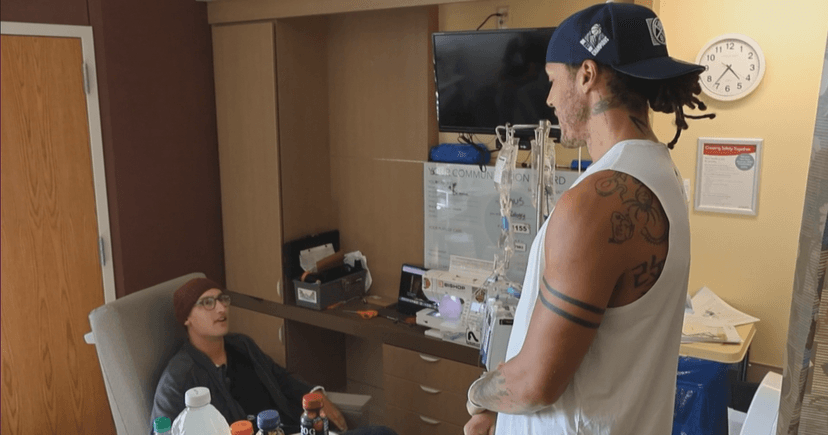 Nuggets Star Visits Hospital Patients