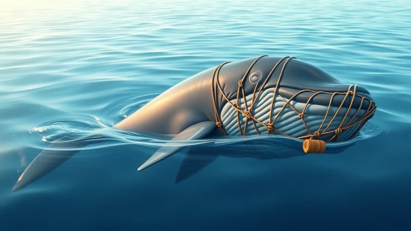 Entangled Whale's Death Reignites Calls to End Shark Net Program