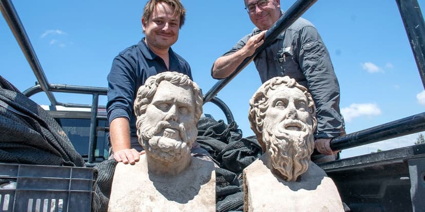 Ancient Statues Emerge from Israeli Winepress