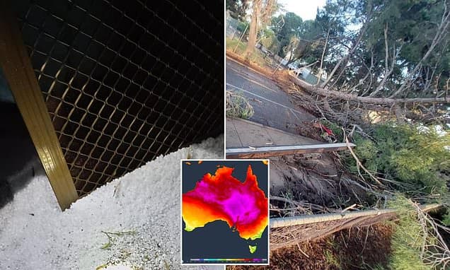 Australia's Freak Storm: Hail Like Snow, Winds of 119km/h