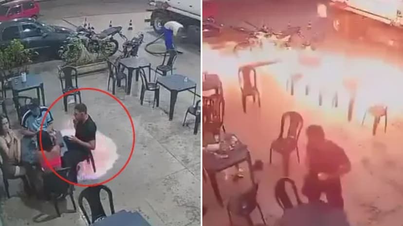 Dropped Match Sparks Fiery Blast at Brazilian Fuel Station