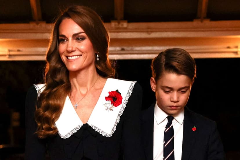 Princess Kate and Prince George Lead Royal Remembrance Tribute