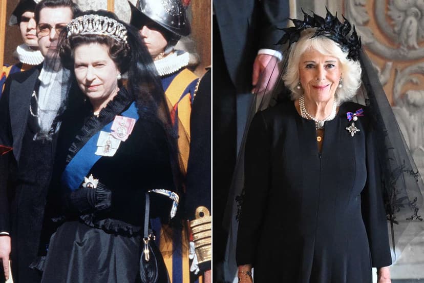 Camilla Channels Queen Elizabeth's Vatican Style in Historic Visit