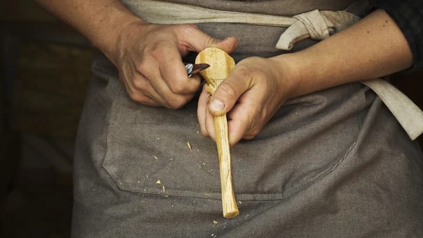 Storm-Felled Trees Fuel Yorkshire Spoon Carvers' Creativity