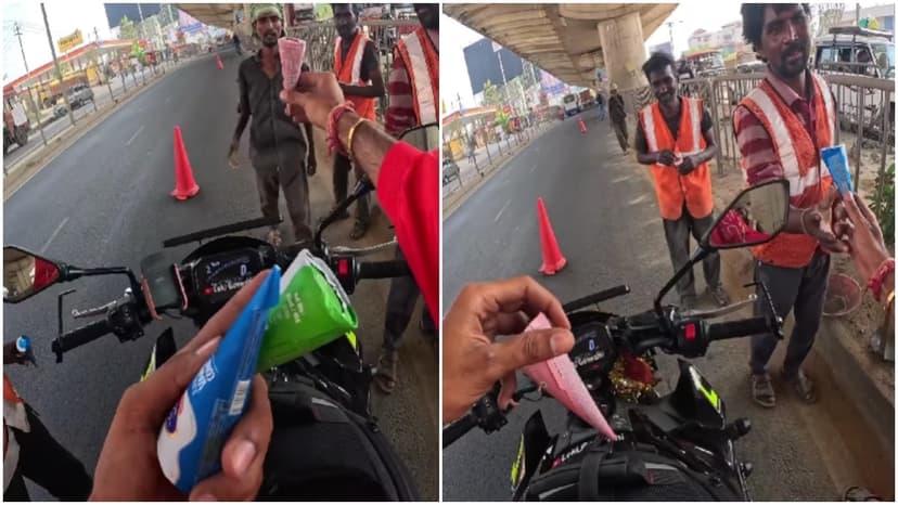 Bengaluru Biker's Cool Gesture Melts Hearts