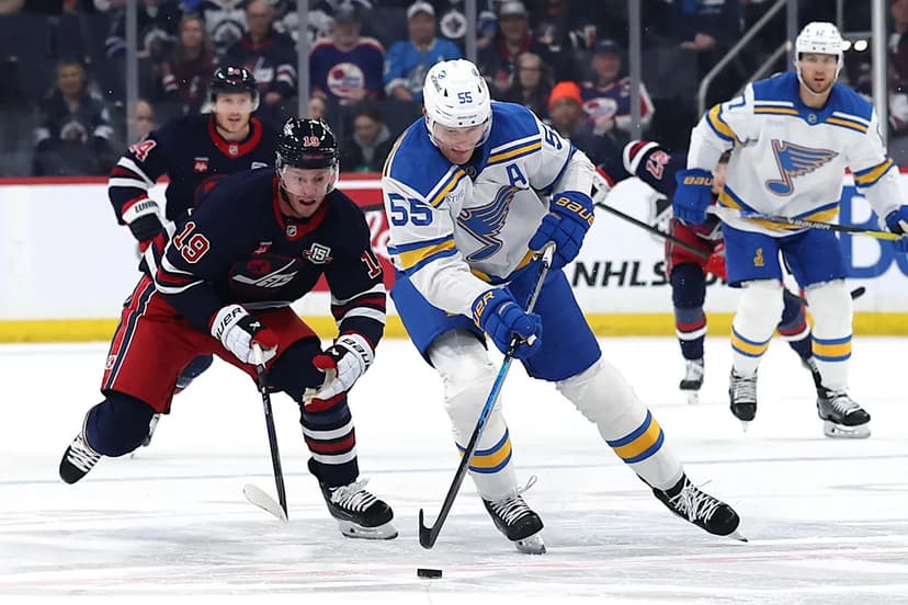 Jets Edge Blues 3-2 in Crucial Four-Point Game