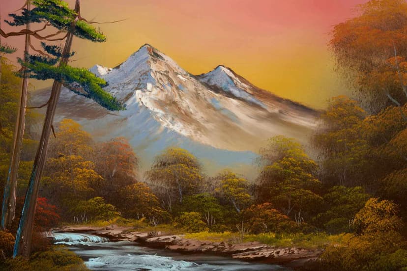 Bob Ross Art Sells Big for Public TV Funding