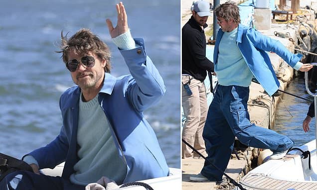 Brad Pitt Films 'The Riders' Under Greek Sun