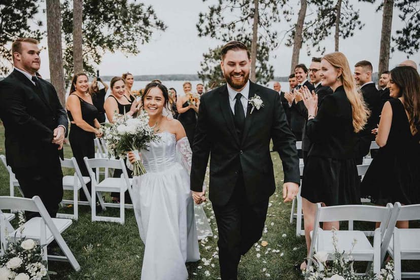 Couple's Viral Lakeside Wedding Inspires Nontraditional Celebrations