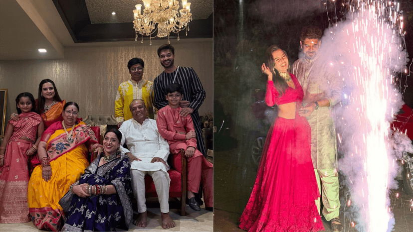 TV Celebs Shine Bright in Diwali 2025 Celebrations