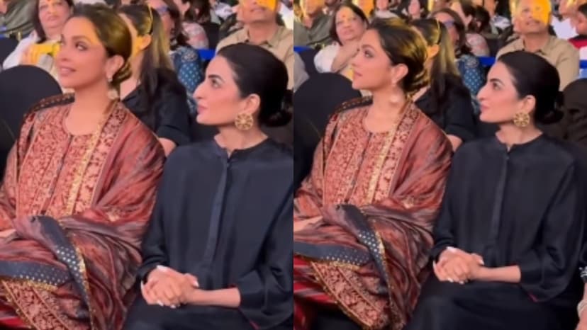 Deepika Padukone Joins Ranveer's Family at Sitar Concert