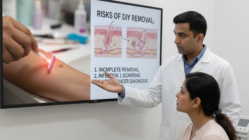 DIY Mole Removal: Doctors Warn of Dangerous Risks