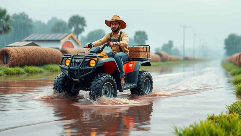 Farmers Brave Flooded Roads in Yorkshire Dales After Heavy Rains