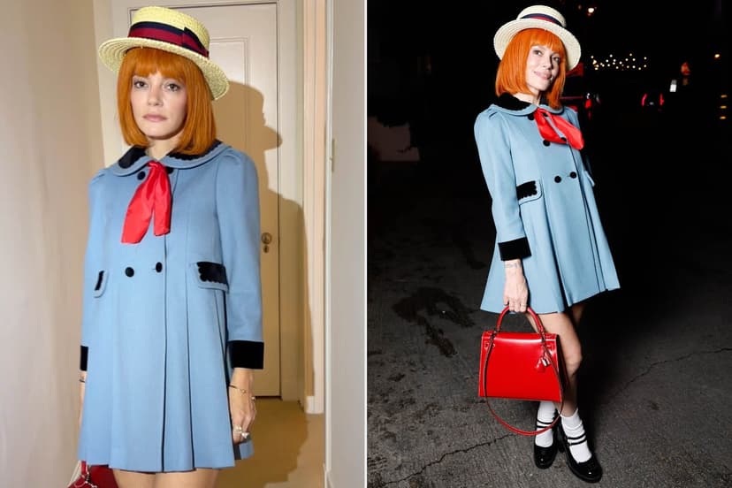 Lily Allen Channels Iconic Madeline in Spooky Halloween Costume