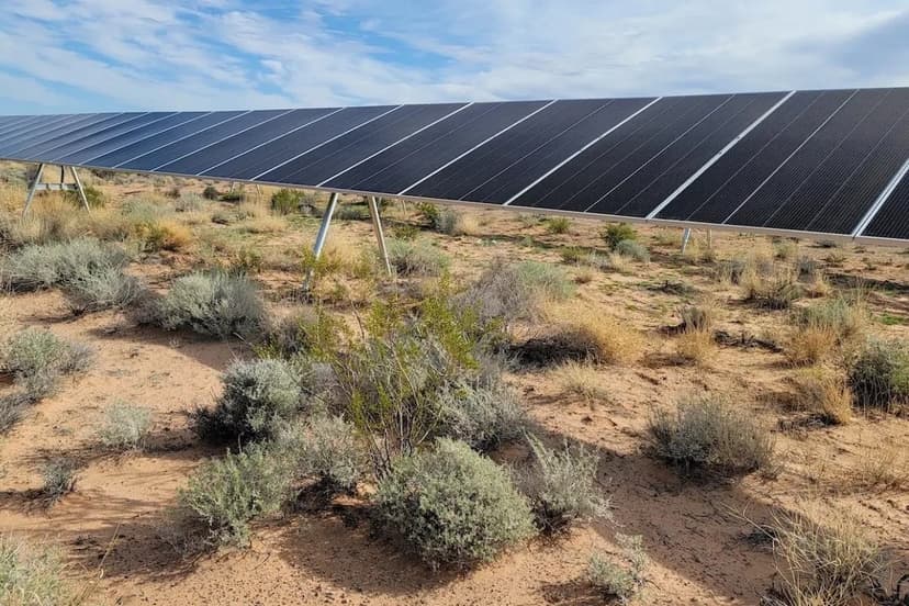 Solar Farms Bloom: Desert Plants Thrive