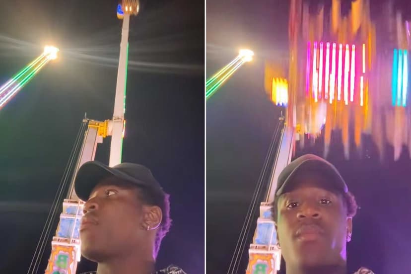TikToker Narrowly Avoids Ride Collision in Viral Video
