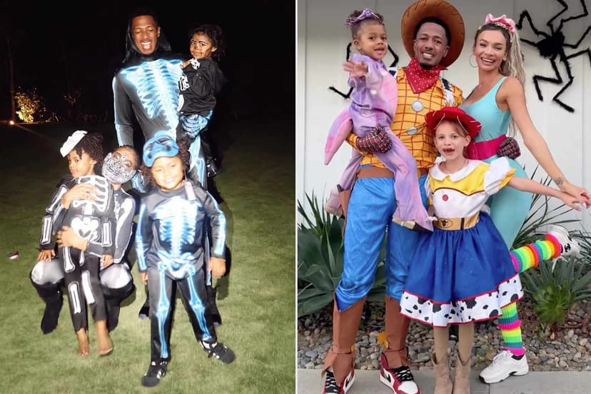 Nick Cannon Dresses Up with 12 Kids for Spooky Halloween Celebrations