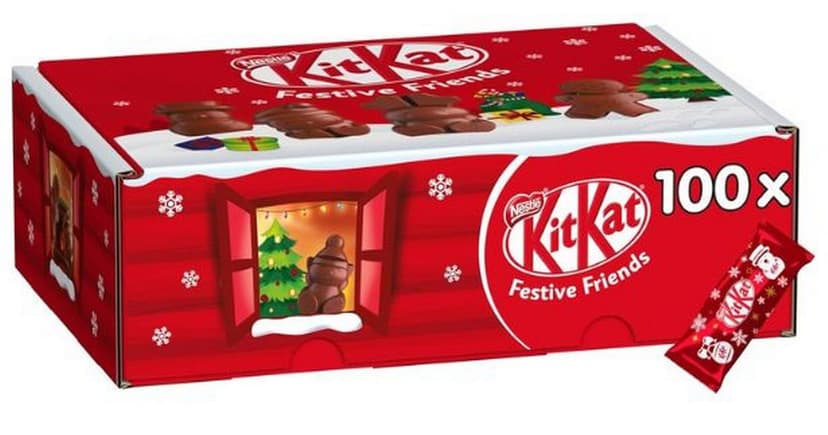 100 Festive KitKats Under £22: Christmas Treat