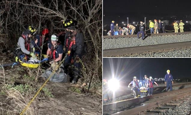 Fisherman Rescued From 20-Foot Riverbank Drop