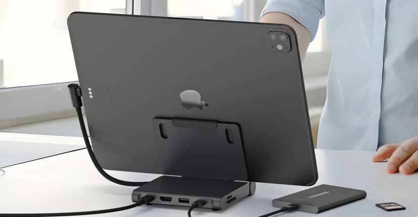 iPad Pro Stand Becomes Portable Powerhouse
