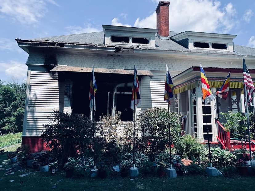 Gardner Buddhist Center Ravaged by Two-Alarm Fire