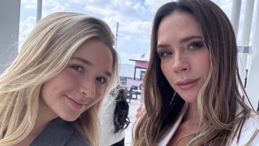 Harper Beckham is Victoria's mini-me in Miami