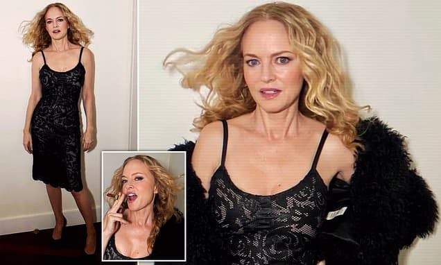 Heather Graham, 55, Dazzles in Sheer Lace