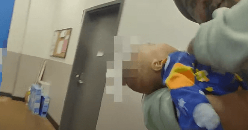 Hero Cop Saves Choking Baby at Walmart