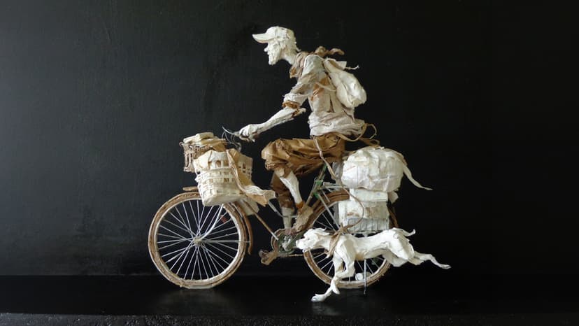 Sculptor Turns Paper into Lasting Art