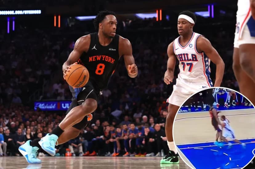 Knicks Star Anunoby Exits Game 2 with Leg Injury