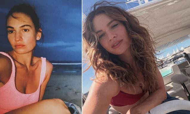 Lily James' Sun-Kissed Australian Getaway
