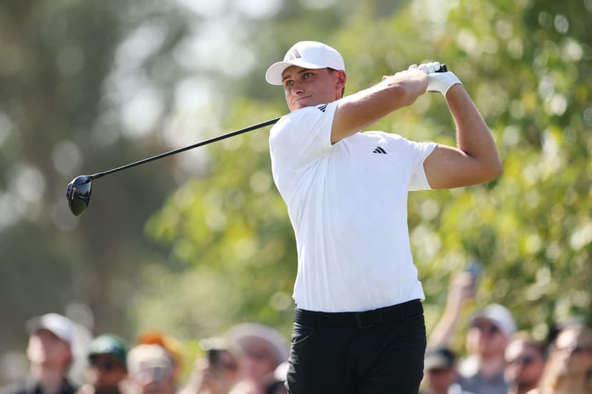 Aberg Tees Off for Offseason Fun