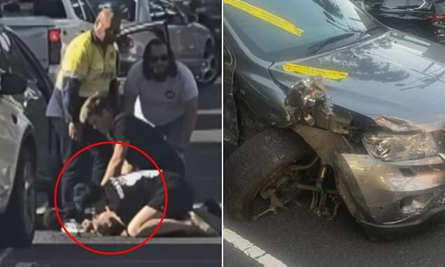 Tradies Tackle Rampaging Driver in Melbourne
