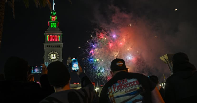 New Year's Rain Soaks Bay Area