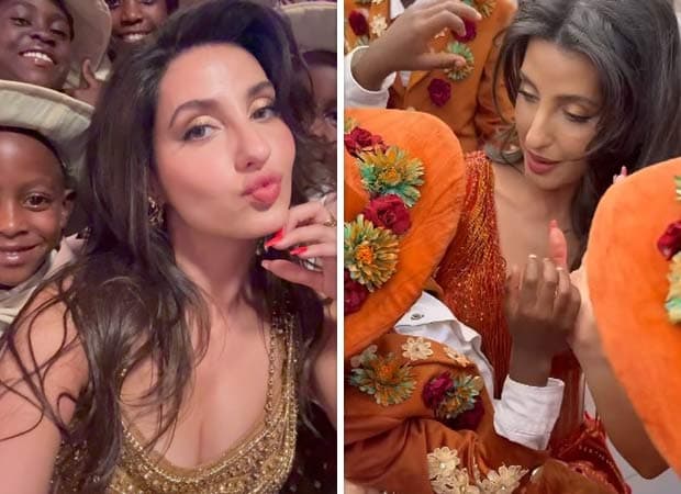 Nora Fatehi's Sweet Moments with Masaka Kids on Jailer 2 Set