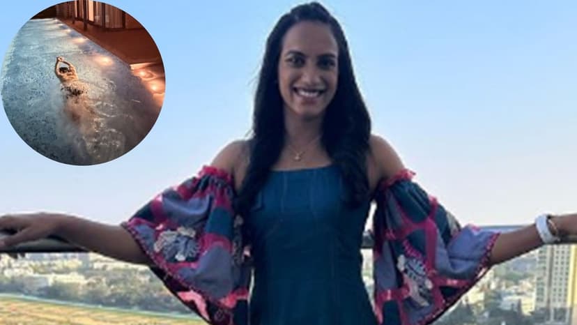 PV Sindhu's Husband Swims 2.1km in Home Pool